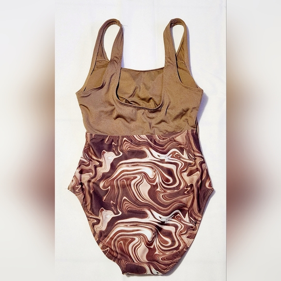 Refuge Size Small Women's One Piece Animal Print Cut Out High Waist - Picture 2 of 9